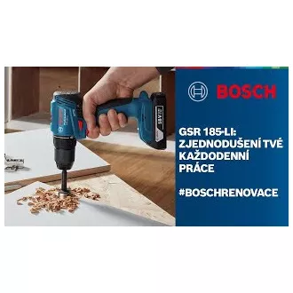 Akumulatorowa wkrętarko-wiertarka BOSCH GSR 185-LI Akumulatorowa wkrętarko-wiertarka BOSCH GSR 185-LI