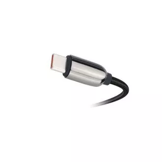 Kabel Solight USB-C z wyświetlaczem, złącze USB-C - złącze USB-C, 100W, 1m