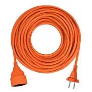 Przewód ruchomy Solight 1z - złącze, 10m, 2 x 1, 5mm2, pomarańczowy