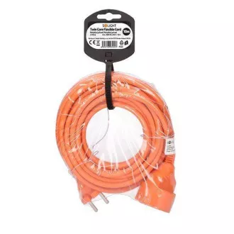 Przewód ruchomy Solight 1z - złącze, 10m, 2 x 1, 5mm2, pomarańczowy