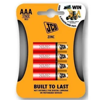 JCB bateria cynkowo-chlorkowa R03, blister 4 szt.