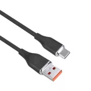 Kabel Solight USB-C, złącze USB 2.0 A - złącze USB-C 3.1, silikon, 2 m