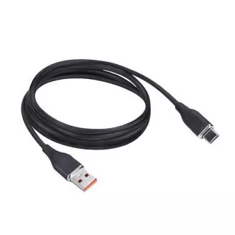 Kabel Solight USB-C, złącze USB 2.0 A - złącze USB-C 3.1, silikon, 2 m