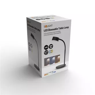 Lampa stołowa LED Solight, 4, 5W, 300lm, 3CCT, czarna, podstawa Lampa stołowa LED Solight, 4, 5W, 300lm, 3CCT, czarna, podstawa