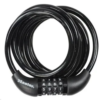 Spiralne szyfrowe zapięcie rowerowe Master Lock 8221EURDPRO - 1, 8 m Spiralne szyfrowe zapięcie rowerowe Master Lock 8221EURDPRO - 1, 8 m