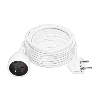 Przedłużacz Solight 1z - złącze, 15m, 3 x 1, 5mm2, biały Przedłużacz Solight 1z - złącze, 15m, 3 x 1, 5mm2, biały