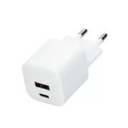 Solight USB-C   USB-A szybka ładowarka GaN 20W PD