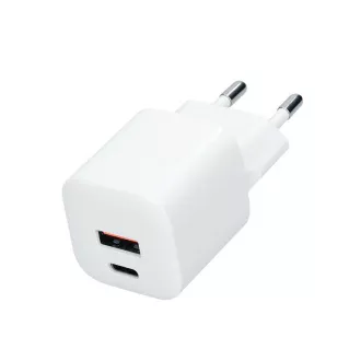 Solight USB-C   USB-A szybka ładowarka GaN 20W PD