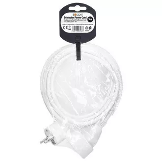 Przedłużacz Solight 5m, 1 gniazdo, 16A/3680W, PVC, biały