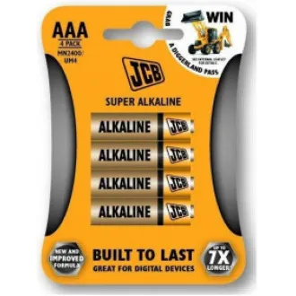 Baterie alkaliczne JCB SUPER LR03, blister 4 szt.