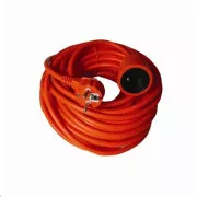 Przedłużacz Solight - złącze, 1 gniazdo, 20m, 3 x 1, 5mm2, pomarańczowy