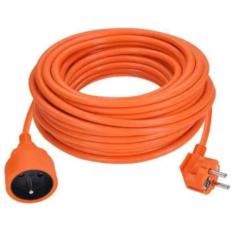 Przedłużacz Solight - złącze, 1 gniazdo, 20m, 3 x 1, 5mm2, pomarańczowy