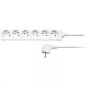 Przedłużacz Solight, 6 gniazd, biały, 1, 5m