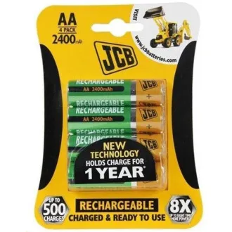 JCB RTU NiMH AA / R06, min.2400mAh, wstępnie naładowane, blister 4 szt.