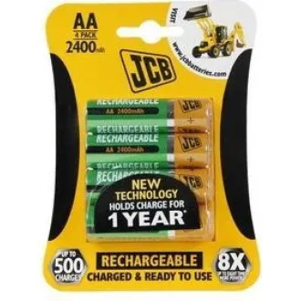 JCB RTU NiMH AA / R06, min.2400mAh, wstępnie naładowane, blister 4 szt.