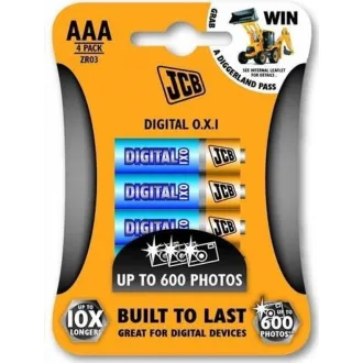 JCB OXI DIGITAL bateria alkaliczna LR03, blister 4 szt.