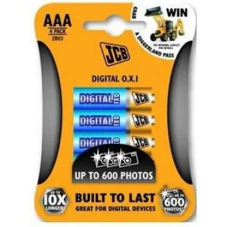 JCB OXI DIGITAL bateria alkaliczna LR03, blister 4 szt.