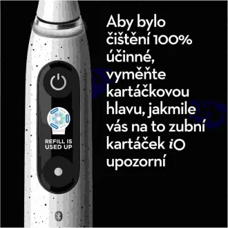 Szczoteczka elektryczna Oral-B iO10, 7 trybów, timer, czujnik nacisku, mapowanie 3D i inteligentne funkcje, biała Szczoteczka elektryczna Oral-B iO10, 7 trybów, timer, czujnik nacisku, mapowanie 3D i inteligentne funkcje, biała