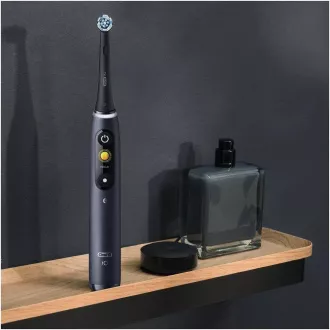 Szczoteczka elektryczna Oral-B iO8 Black Onyx, magnetyczna, 6 trybów, timer, czujnik nacisku, etui, czarna Szczoteczka elektryczna Oral-B iO8 Black Onyx, magnetyczna, 6 trybów, timer, czujnik nacisku, etui, czarna