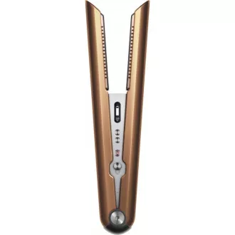 Prostownica do włosów Dyson Corrale HS07, 200 W, 3 ustawienia temperatury, inteligentna regulacja temperatury, wyświetlacz OLED, miedź/srebrny