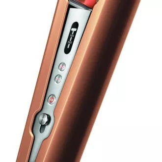 Prostownica do włosów Dyson Corrale HS07, 200 W, 3 ustawienia temperatury, inteligentna regulacja temperatury, wyświetlacz OLED, miedź/srebrny