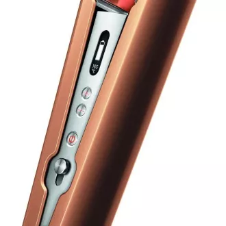 Prostownica do włosów Dyson Corrale HS07, 200 W, 3 ustawienia temperatury, inteligentna regulacja temperatury, wyświetlacz OLED, miedź/srebrny