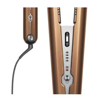 Prostownica do włosów Dyson Corrale HS07, 200 W, 3 ustawienia temperatury, inteligentna regulacja temperatury, wyświetlacz OLED, miedź/srebrny