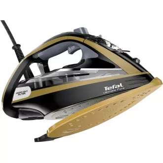 Żelazko parowe Tefal FV9865E0 Ultimate Pure, 3000 W, automatyczne wyłączanie, zraszanie, szybkie nagrzewanie, czarny/złoty Żelazko parowe Tefal FV9865E0 Ultimate Pure, 3000 W, automatyczne wyłączanie, zraszanie, szybkie nagrzewanie, czarny/złoty