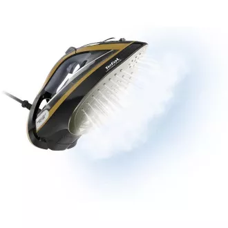 Żelazko parowe Tefal FV9865E0 Ultimate Pure, 3000 W, automatyczne wyłączanie, zraszanie, szybkie nagrzewanie, czarny/złoty Żelazko parowe Tefal FV9865E0 Ultimate Pure, 3000 W, automatyczne wyłączanie, zraszanie, szybkie nagrzewanie, czarny/złoty