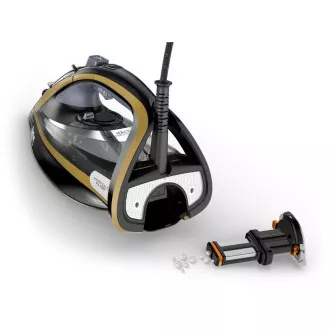 Żelazko parowe Tefal FV9865E0 Ultimate Pure, 3000 W, automatyczne wyłączanie, zraszanie, szybkie nagrzewanie, czarny/złoty Żelazko parowe Tefal FV9865E0 Ultimate Pure, 3000 W, automatyczne wyłączanie, zraszanie, szybkie nagrzewanie, czarny/złoty