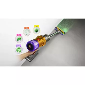 Dyson V12 Detect Slim Absolute 2023, odkurzacz bezprzewodowy, technologia podświetlenia, 3 tryby, wyświetlacz LCD Dyson V12 Detect Slim Absolute 2023, odkurzacz bezprzewodowy, technologia podświetlenia, 3 tryby, wyświetlacz LCD