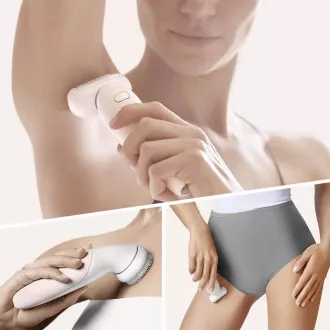 Depilator Braun Silk-épil 9 Flex SES 9030 3D, wodoodporny, technologia SensoSmart, ergonomiczny uchwyt, biały/złoty Depilator Braun Silk-épil 9 Flex SES 9030 3D, wodoodporny, technologia SensoSmart, ergonomiczny uchwyt, biały/złoty
