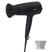 Suszarka do włosów Philips Series 3000 BHD308/10, 1600 W, 3 temperatury i prędkości, nasadka ThermoProtect, czarna