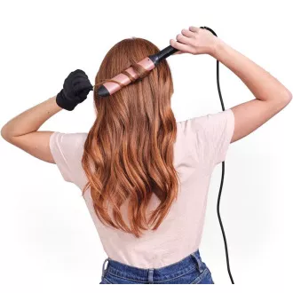 Lokówka BaByliss C457E, 6 poziomów mocy, czarny / różowe złoto