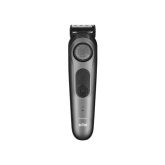 Trymer do brody Braun BT7940, 0,5-20 mm, akumulatorowy, 4 nasadki   Gillette, szary