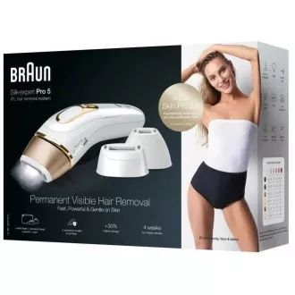 Depilator Braun Silk-expert Pro 5 PL5243 IPL, korpus, czujnik odcienia skóry, filtr UV, 3 głowice Depilator Braun Silk-expert Pro 5 PL5243 IPL, korpus, czujnik odcienia skóry, filtr UV, 3 głowice