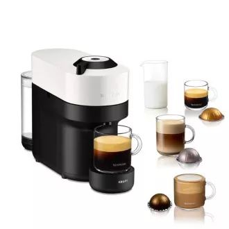 Ekspres do kawy na kapsułki Krups Nespresso XN920110 Vertuo Pop, 1500 W, Wi-Fi. Bluetooth, 4 rozmiary kawy, biały Ekspres do kawy na kapsułki Krups Nespresso XN920110 Vertuo Pop, 1500 W, Wi-Fi. Bluetooth, 4 rozmiary kawy, biały