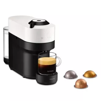 Ekspres do kawy na kapsułki Krups Nespresso XN920110 Vertuo Pop, 1500 W, Wi-Fi. Bluetooth, 4 rozmiary kawy, biały Ekspres do kawy na kapsułki Krups Nespresso XN920110 Vertuo Pop, 1500 W, Wi-Fi. Bluetooth, 4 rozmiary kawy, biały