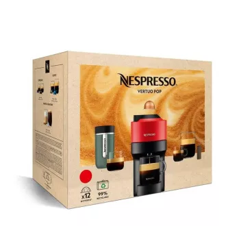 Ekspres do kawy na kapsułki Krups Nespresso XN920110 Vertuo Pop, 1500 W, Wi-Fi. Bluetooth, 4 rozmiary kawy, biały Ekspres do kawy na kapsułki Krups Nespresso XN920110 Vertuo Pop, 1500 W, Wi-Fi. Bluetooth, 4 rozmiary kawy, biały