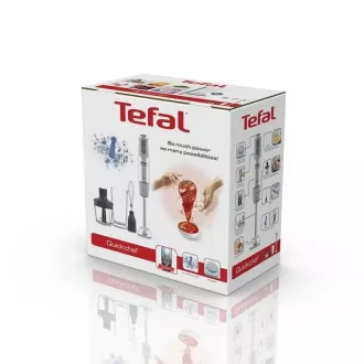 Blender zanurzeniowy Tefal HB65KD38 QuickChef, 1000 W, 20 prędkości, 4 ostrza, misa do mieszania, misa do siekania Blender zanurzeniowy Tefal HB65KD38 QuickChef, 1000 W, 20 prędkości, 4 ostrza, misa do mieszania, misa do siekania