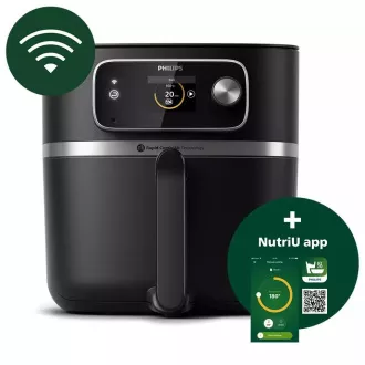 Philips 7000 Series Airfryer Combi XXL Connected HD9880/90 frytownica na gorące powietrze, 2200 W, Wi-Fi, programy automatyczne