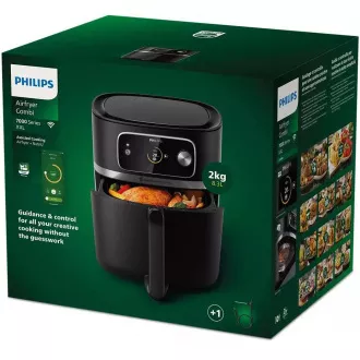 Philips 7000 Series Airfryer Combi XXL Connected HD9880/90 frytownica na gorące powietrze, 2200 W, Wi-Fi, programy automatyczne