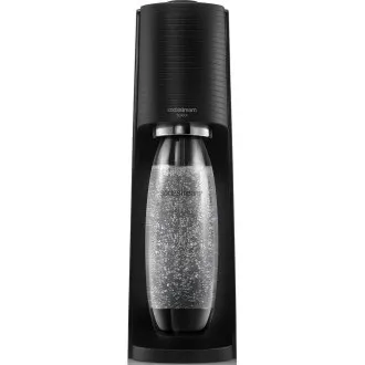 Ekspres do napojów SodaStream Terra Black, mechaniczny, 2x 1l butelka SodaStream Fuse, butla CO2, czarny - Używany Ekspres do napojów SodaStream Terra Black, mechaniczny, 2x 1l butelka SodaStream Fuse, butla CO2, czarny - Używany