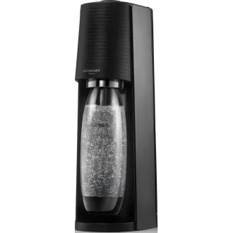 Ekspres do napojów SodaStream Terra Black, mechaniczny, 2x 1l butelka SodaStream Fuse, butla CO2, czarny - Rozpakowany Ekspres do napojów SodaStream Terra Black, mechaniczny, 2x 1l butelka SodaStream Fuse, butla CO2, czarny - Rozpakowany