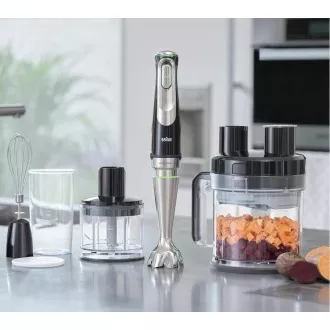 Braun MQ9195XLI blender kielichowy, 1200 W, ActiveBlade, płynna regulacja prędkości, SmartSpeed, bogate akcesoria