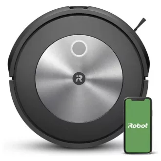 Odkurzacz automatyczny iRobot Roomba Combo j5 z mopem, nawigacją vSLAM, filtrem AeroForce, aplikacją iRobot Home, czarny