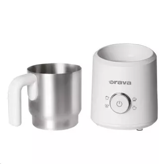 Elektryczny spieniacz do mleka Orava, 500 W, 4 programy do wyboru, 350 ml, biały Elektryczny spieniacz do mleka Orava, 500 W, 4 programy do wyboru, 350 ml, biały