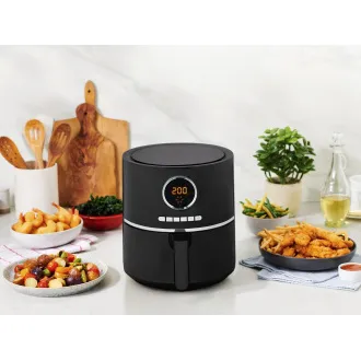 Frytownica na gorące powietrze Tefal Ultra Fry EY1118, 4,2 l, 80-200°C, czarna
