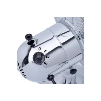 Stołowy wentylator oscylacyjny Orava SF-100 X, 3 poziomy prędkości, oscylacja w prawo i w lewo, srebrny Stołowy wentylator oscylacyjny Orava SF-100 X, 3 poziomy prędkości, oscylacja w prawo i w lewo, srebrny