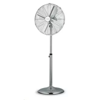 Metalowy wentylator stojący Orava SF-200 X, 3 poziomy prędkości, automatyczne obroty, srebrny
